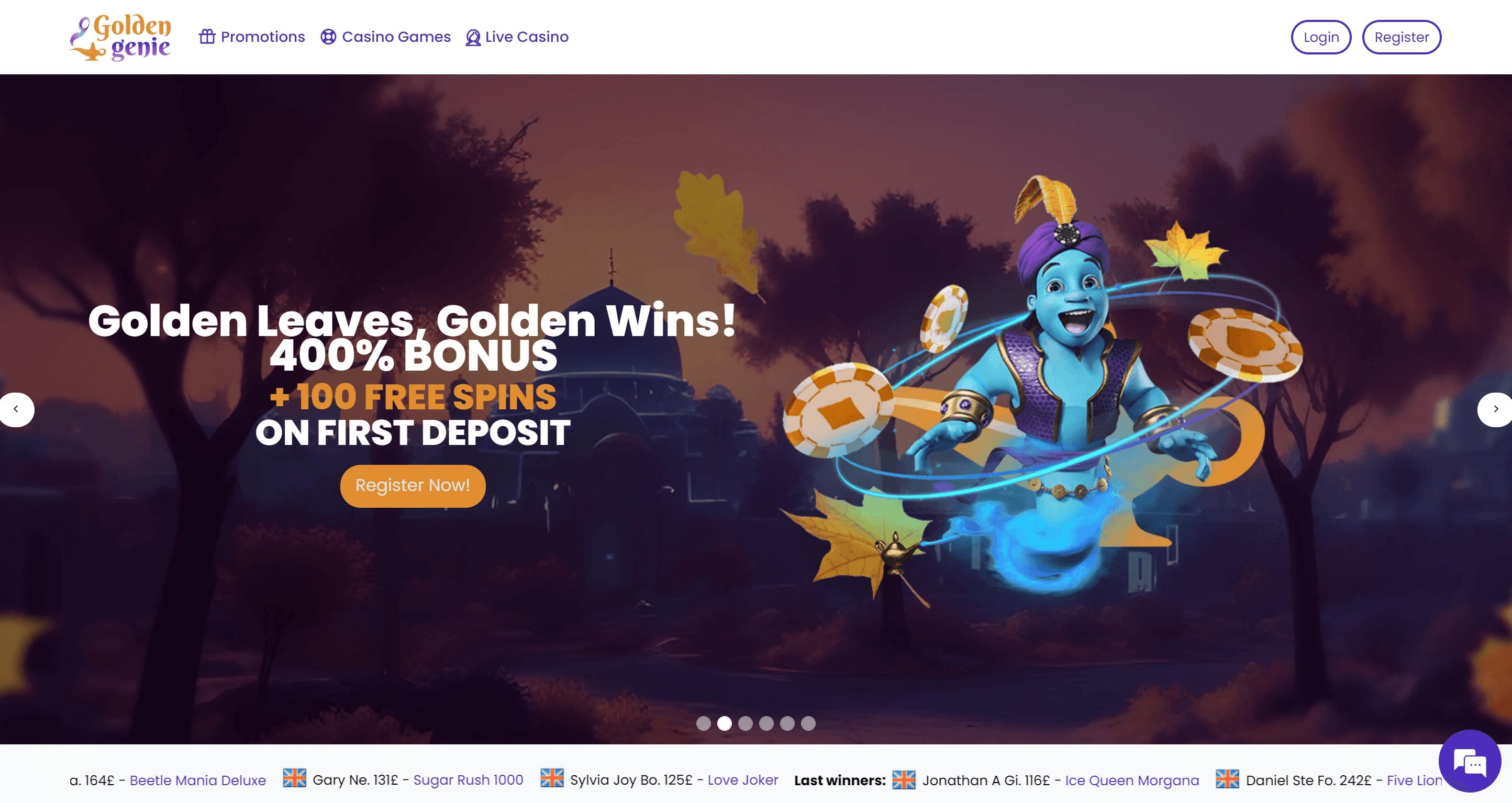 Golden Genie Main Screenshot